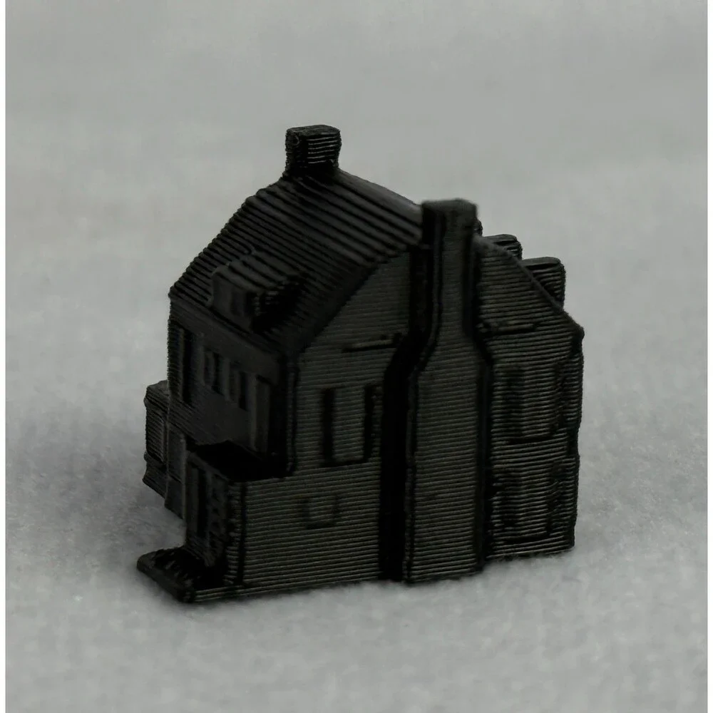 Amityville Horror 1979 Movie House Monopoly Game Piece Black with Orange Windows